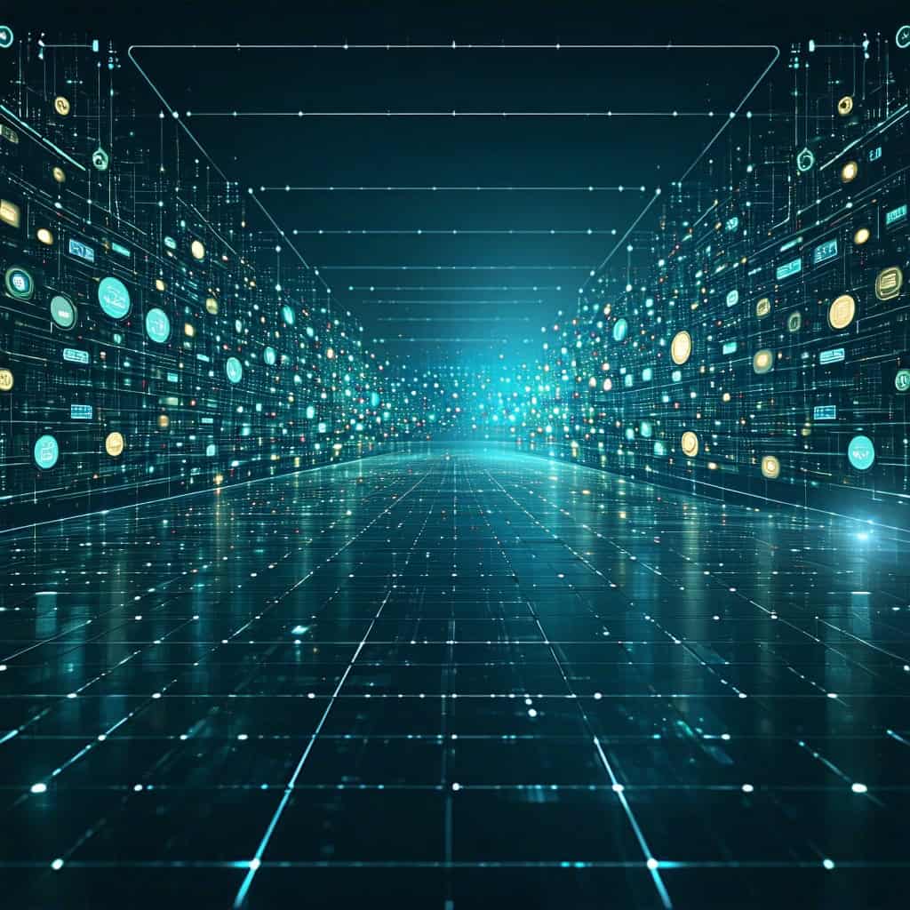 빨간색과 파란색 데이터 스트림이 관통하는 빛나는 네온 사이버 보안 방패 아이콘의 미래형 디지털 보호 개념